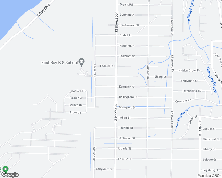 map of restaurants, bars, coffee shops, grocery stores, and more near 6571 Kempton Street in Navarre