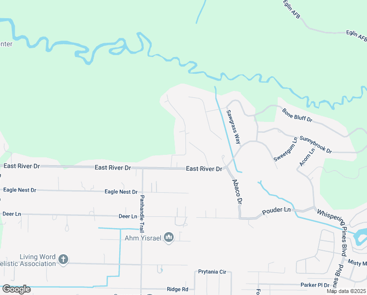 map of restaurants, bars, coffee shops, grocery stores, and more near 2577 Hartman Court in Navarre