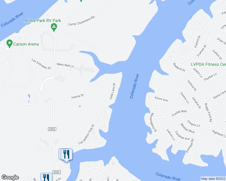 map of restaurants, bars, coffee shops, grocery stores, and more near 1798 Judy Lynn Drive in Briarcliff