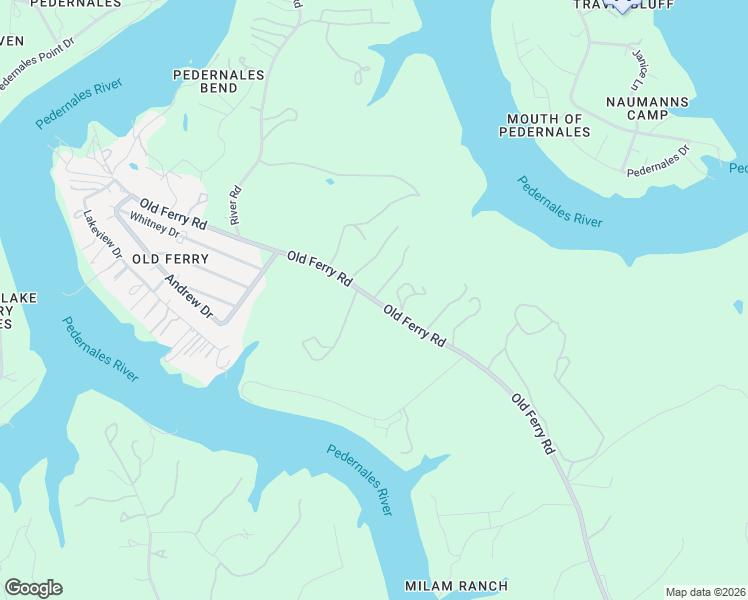 map of restaurants, bars, coffee shops, grocery stores, and more near 24416 Old Ferry Road in Spicewood