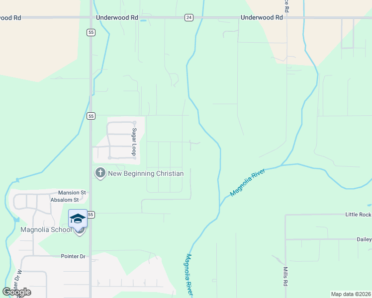 map of restaurants, bars, coffee shops, grocery stores, and more near Shea Circle in Foley