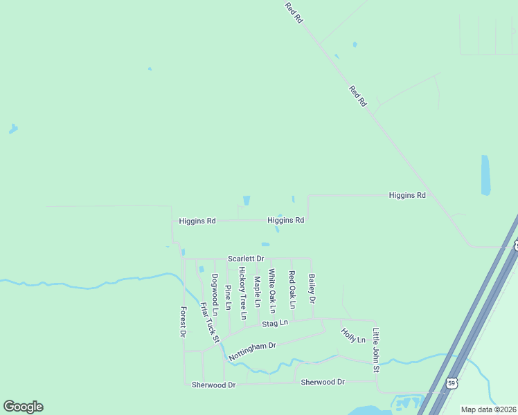 map of restaurants, bars, coffee shops, grocery stores, and more near 773 Higgins Road in Shepherd