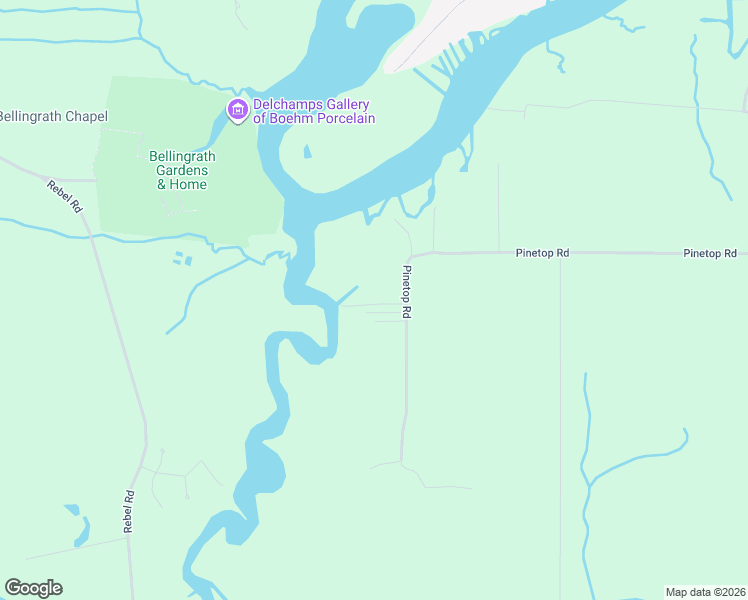 map of restaurants, bars, coffee shops, grocery stores, and more near 12704 Pinetop Road in Coden