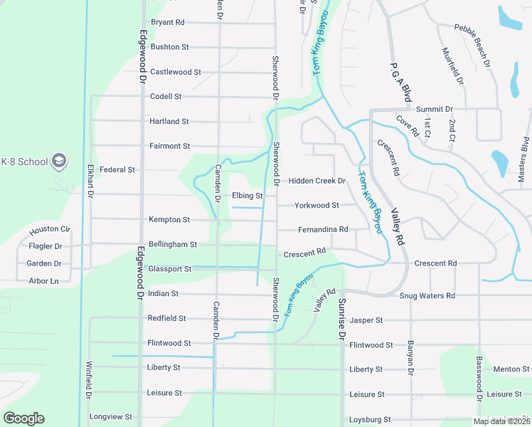 map of restaurants, bars, coffee shops, grocery stores, and more near 6751 Kempton Street in Navarre