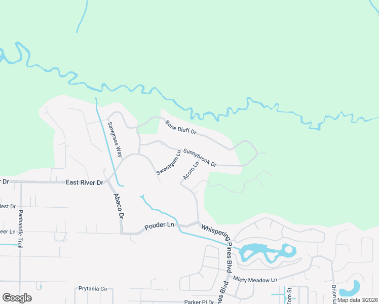 map of restaurants, bars, coffee shops, grocery stores, and more near 9521 Sunnybrook Drive in Navarre