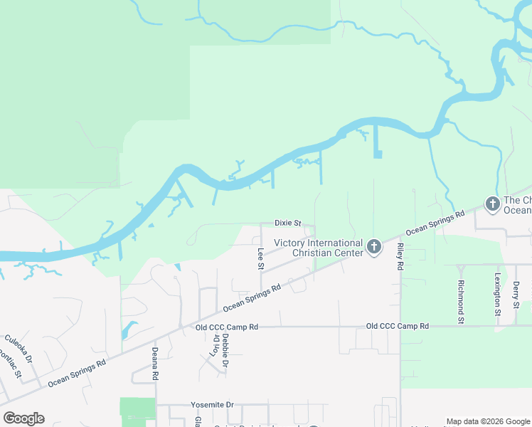 map of restaurants, bars, coffee shops, grocery stores, and more near 8800 Dixie St in Ocean Springs