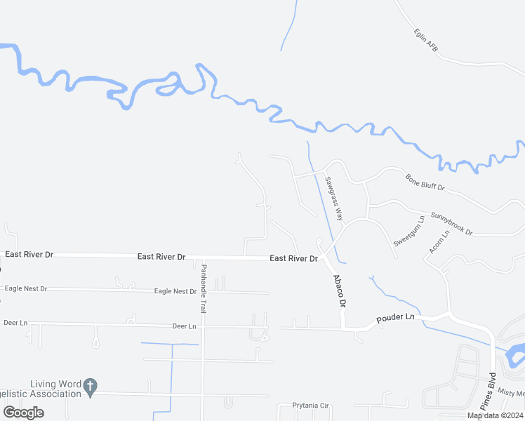 map of restaurants, bars, coffee shops, grocery stores, and more near 9285 Sundance Court in Navarre