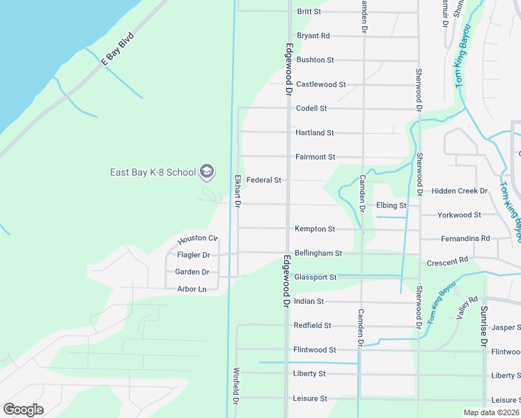 map of restaurants, bars, coffee shops, grocery stores, and more near 6546 Fern Street in Navarre