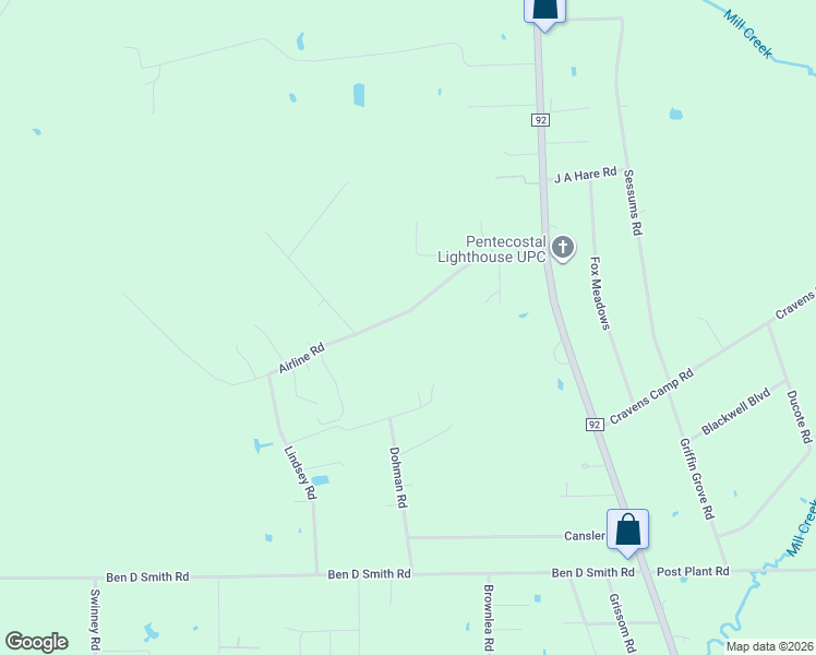 map of restaurants, bars, coffee shops, grocery stores, and more near 5434 Airline Road in Silsbee