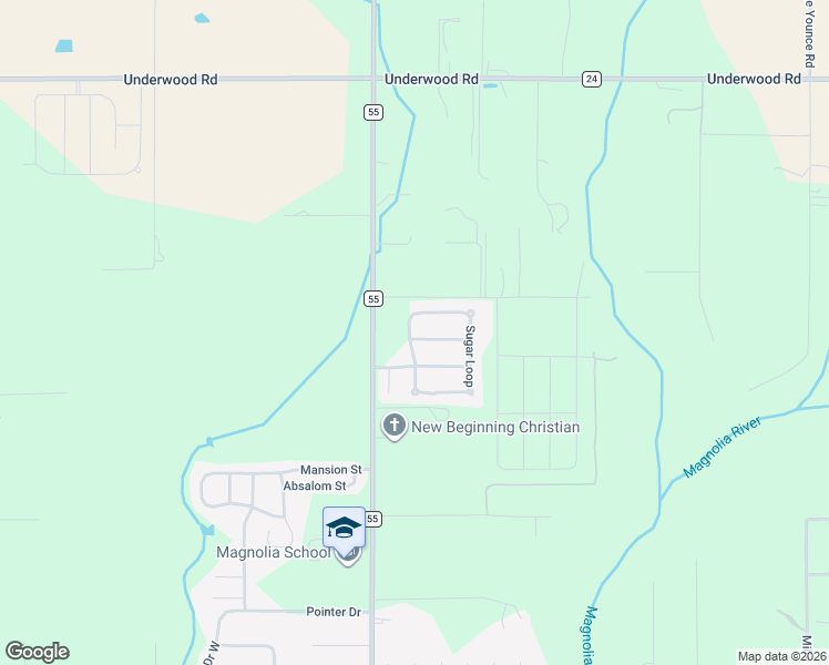 map of restaurants, bars, coffee shops, grocery stores, and more near 16593 Vanilla Drive in Foley