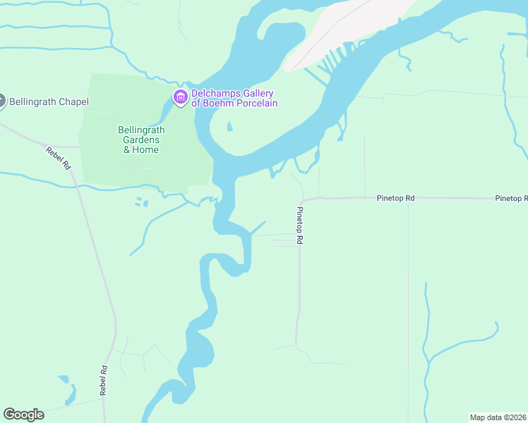 map of restaurants, bars, coffee shops, grocery stores, and more near 12704 Pinetop Road in Coden