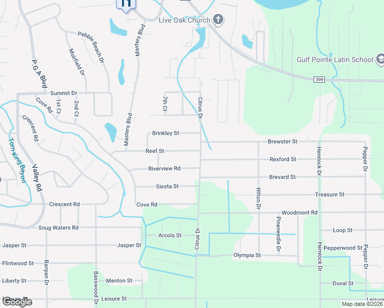 map of restaurants, bars, coffee shops, grocery stores, and more near 7257 Reef Street in Navarre