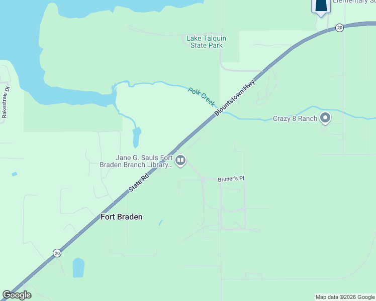 map of restaurants, bars, coffee shops, grocery stores, and more near 2305 Tommy Lackey Road in Tallahassee