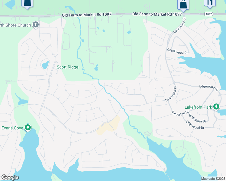 map of restaurants, bars, coffee shops, grocery stores, and more near 185 Monterrey Road West in Montgomery