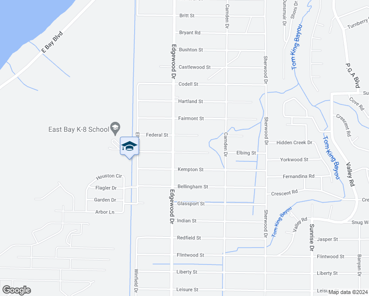 map of restaurants, bars, coffee shops, grocery stores, and more near 6620 Yorkwood Street in Navarre