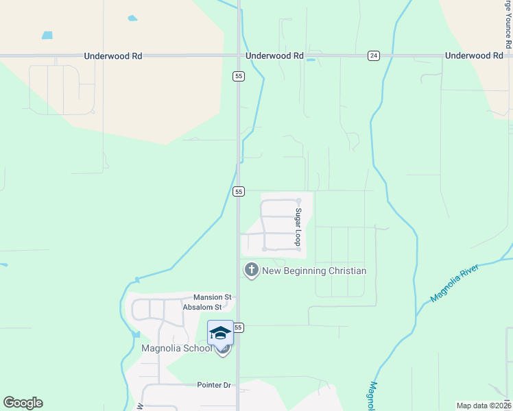 map of restaurants, bars, coffee shops, grocery stores, and more near 17048 Sugar Loop in Foley