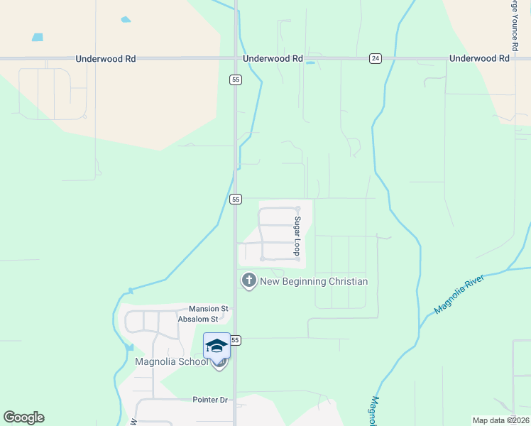 map of restaurants, bars, coffee shops, grocery stores, and more near 16593 Vanilla Drive in Foley