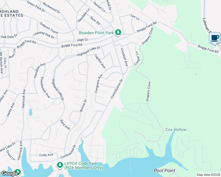 map of restaurants, bars, coffee shops, grocery stores, and more near 20000 Carnege Cove in Leander