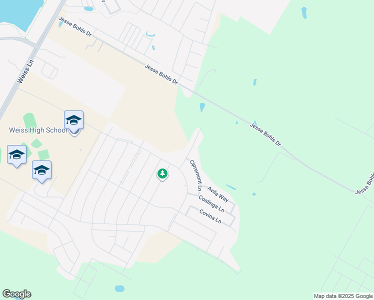 map of restaurants, bars, coffee shops, grocery stores, and more near 17501 Chino Lane in Pflugerville