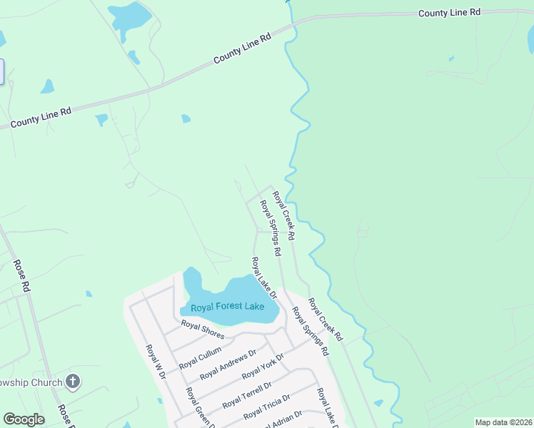 map of restaurants, bars, coffee shops, grocery stores, and more near 13170 Royal Springs Road in Conroe
