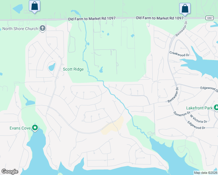 map of restaurants, bars, coffee shops, grocery stores, and more near 207 Monterrey Road West in Montgomery