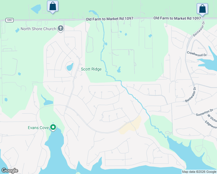 map of restaurants, bars, coffee shops, grocery stores, and more near 60 Wick Willow Road in Montgomery