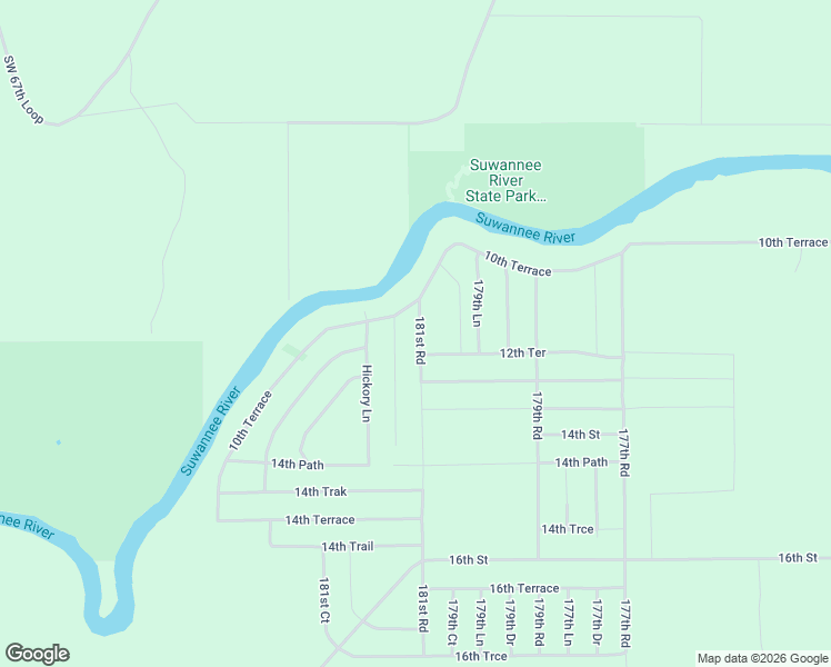 map of restaurants, bars, coffee shops, grocery stores, and more near 1190-1398 181st Drive in Live Oak