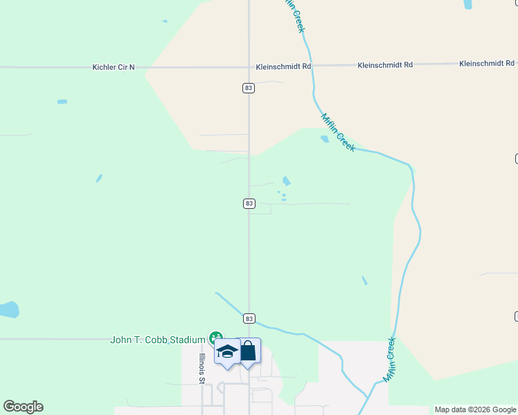 map of restaurants, bars, coffee shops, grocery stores, and more near 13990 County Road 83 in Elberta