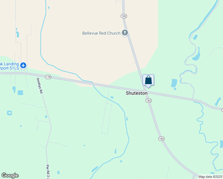 map of restaurants, bars, coffee shops, grocery stores, and more near 2722 Louisiana 178 in Sunset