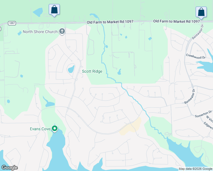 map of restaurants, bars, coffee shops, grocery stores, and more near 112 Wick Willow Road in Montgomery