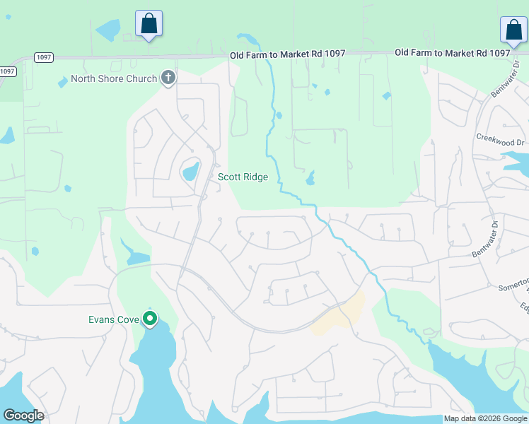 map of restaurants, bars, coffee shops, grocery stores, and more near 112 Wick Willow Road in Montgomery