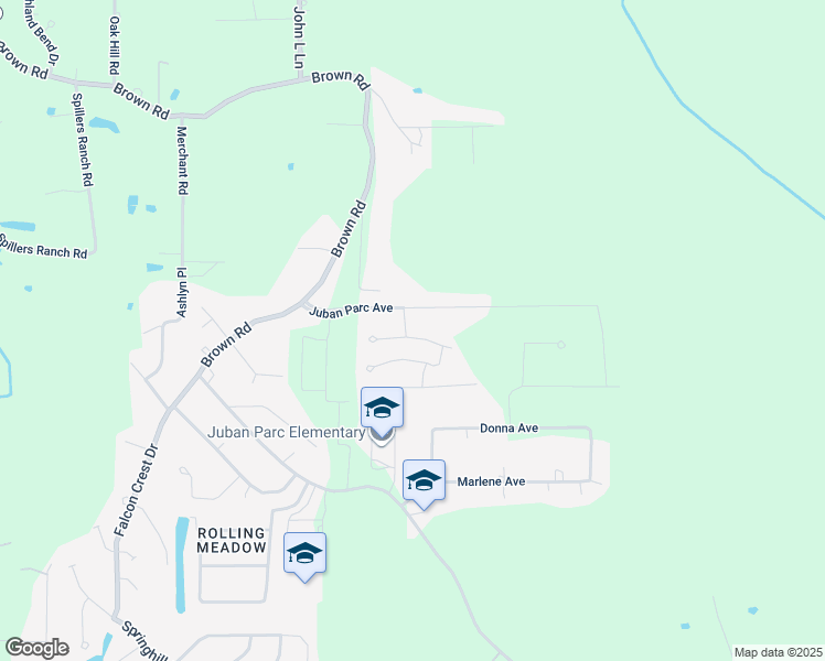 map of restaurants, bars, coffee shops, grocery stores, and more near 11423 Rossow Court in Denham Springs