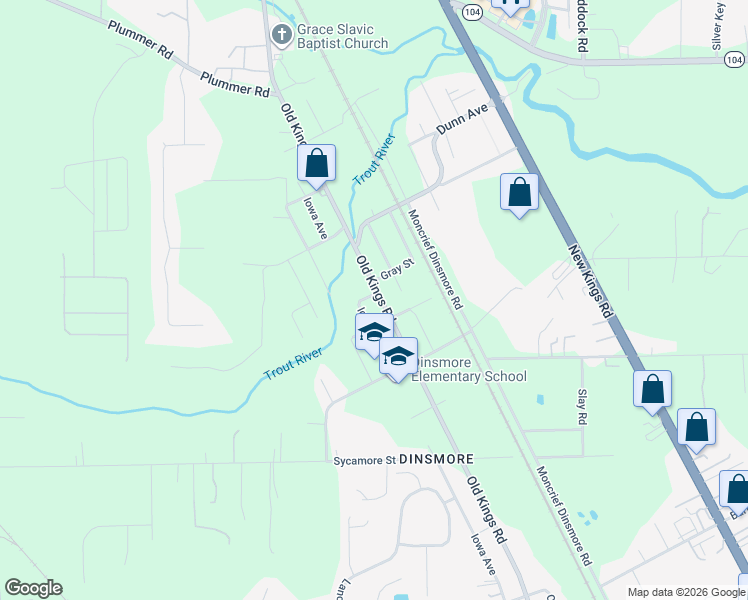 map of restaurants, bars, coffee shops, grocery stores, and more near 10730 Old Kings Road in Jacksonville