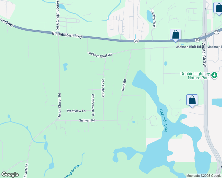 map of restaurants, bars, coffee shops, grocery stores, and more near 5411 Tranquility Place in Tallahassee