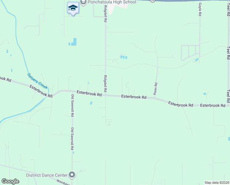 map of restaurants, bars, coffee shops, grocery stores, and more near 20041 Esterbrook Road in Ponchatoula