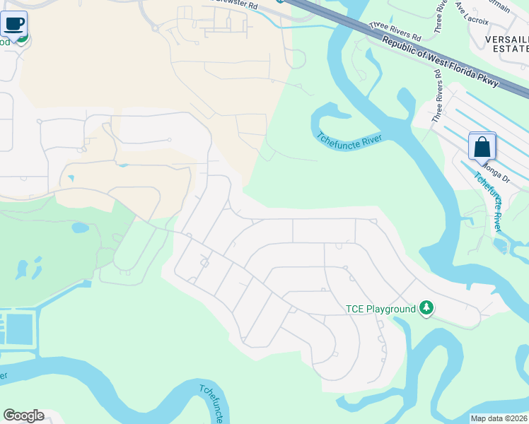 map of restaurants, bars, coffee shops, grocery stores, and more near 35 Riverdale Drive in Covington