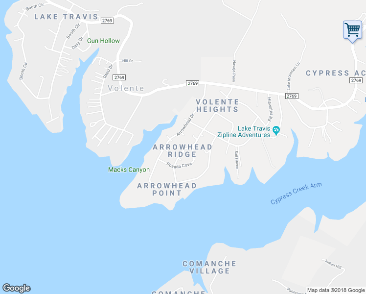 map of restaurants, bars, coffee shops, grocery stores, and more near 7404 Navajo Pass in Leander