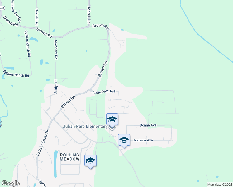 map of restaurants, bars, coffee shops, grocery stores, and more near 11423 Rossow Court in Denham Springs