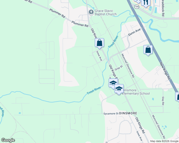 map of restaurants, bars, coffee shops, grocery stores, and more near 10784 Boddens Road in Jacksonville