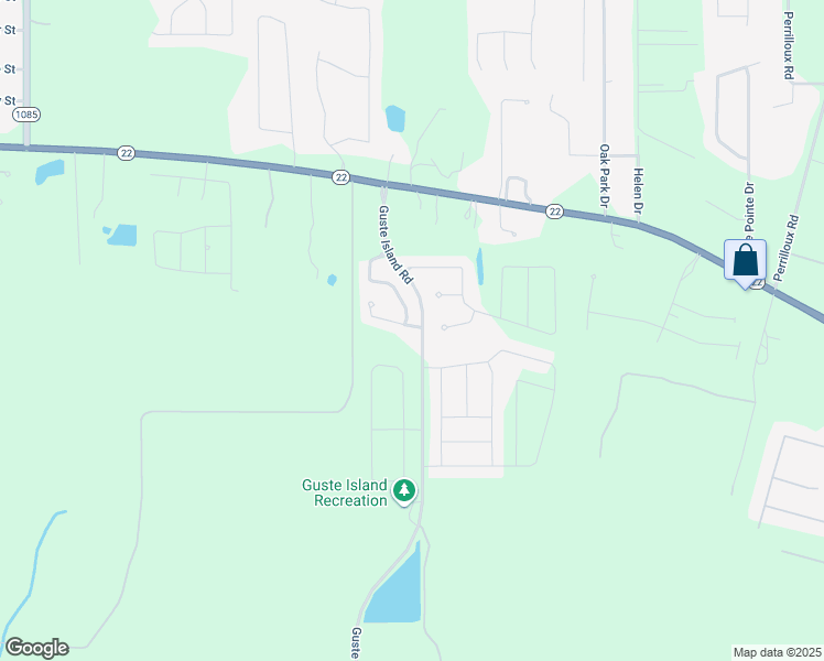 map of restaurants, bars, coffee shops, grocery stores, and more near 528 Guste Island Road in Madisonville