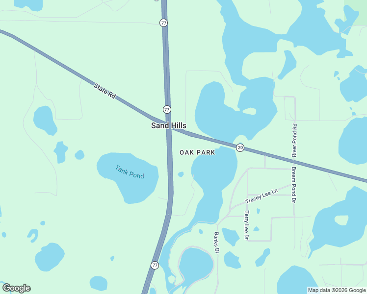 map of restaurants, bars, coffee shops, grocery stores, and more near 15304 Highway 77 in Panama City