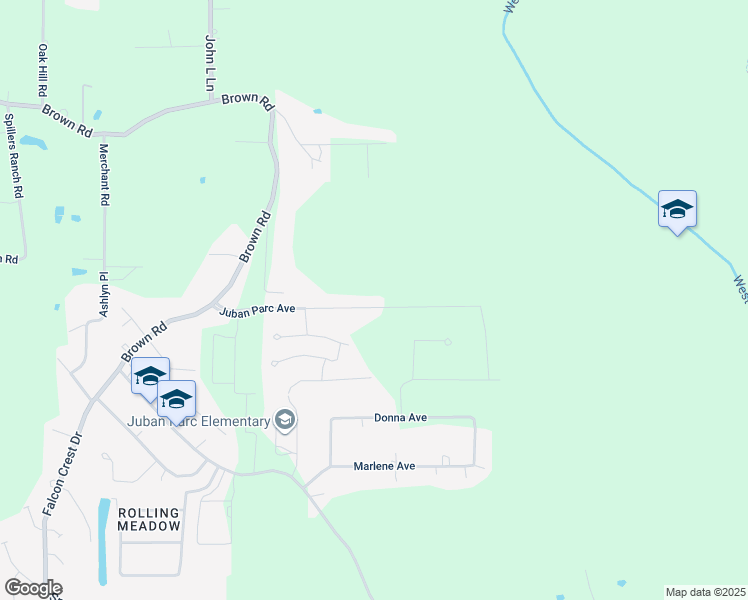 map of restaurants, bars, coffee shops, grocery stores, and more near 11501 Juban Parc Avenue in Denham Springs