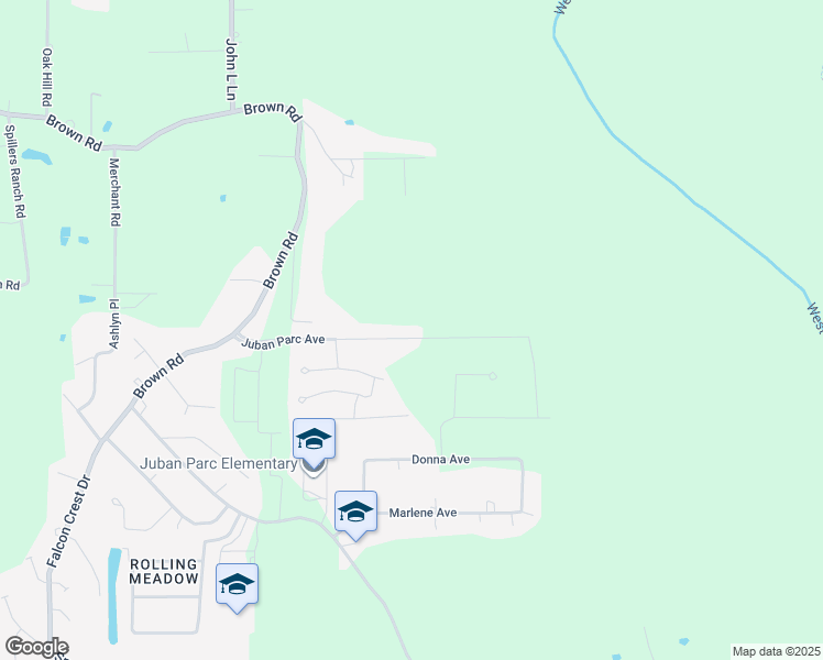 map of restaurants, bars, coffee shops, grocery stores, and more near 11501 Juban Parc Avenue in Denham Springs