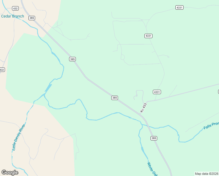 map of restaurants, bars, coffee shops, grocery stores, and more near Ranch Road 385 in Harper