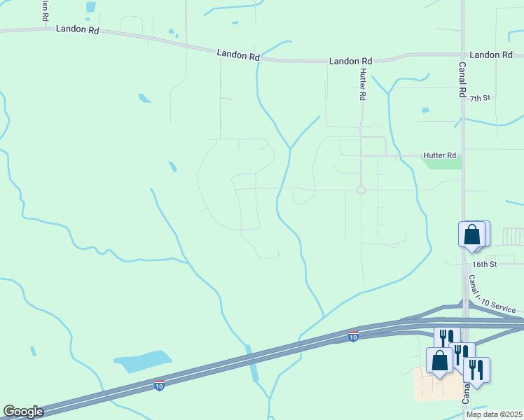 map of restaurants, bars, coffee shops, grocery stores, and more near Big Leaf Drive in Gulfport
