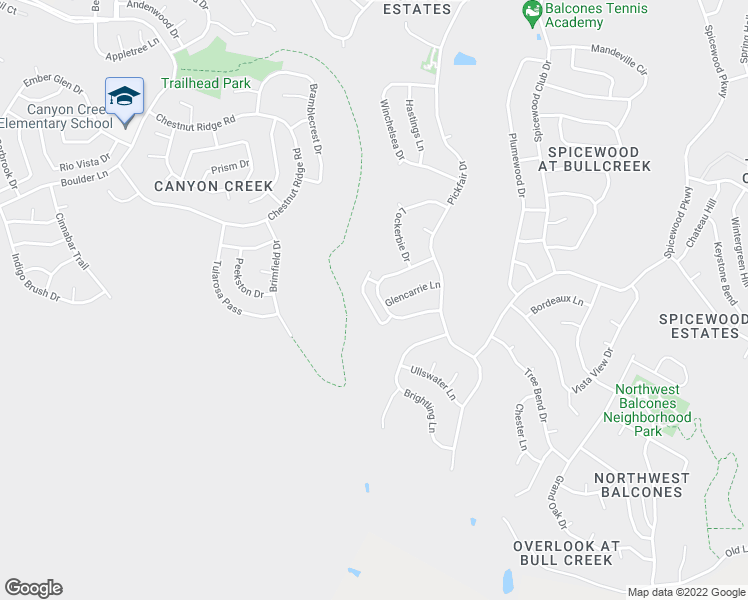 map of restaurants, bars, coffee shops, grocery stores, and more near 10302 Holme Lacey Lane in Austin