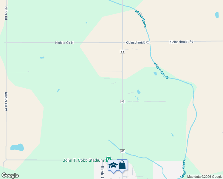 map of restaurants, bars, coffee shops, grocery stores, and more near 14107 County Road 83 in Elberta