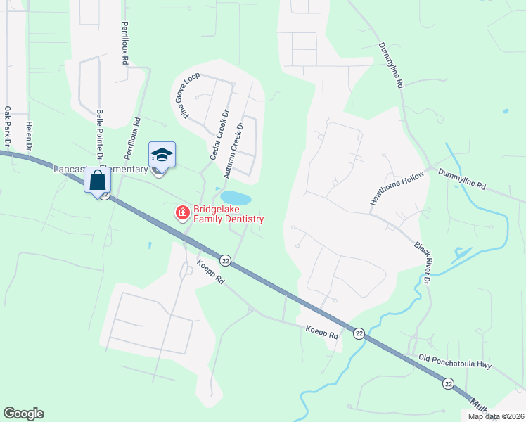 map of restaurants, bars, coffee shops, grocery stores, and more near 628 Autumn Gardens Drive in Madisonville