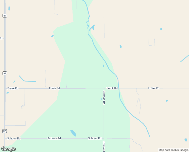 map of restaurants, bars, coffee shops, grocery stores, and more near 26875 Frank Road in Elberta