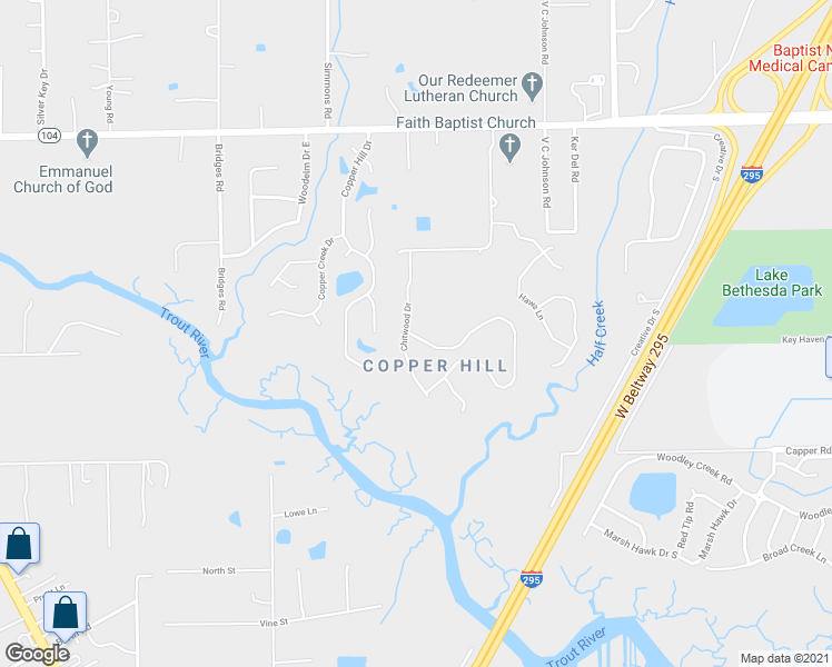 map of restaurants, bars, coffee shops, grocery stores, and more near 5664 Kellar Circle in Jacksonville